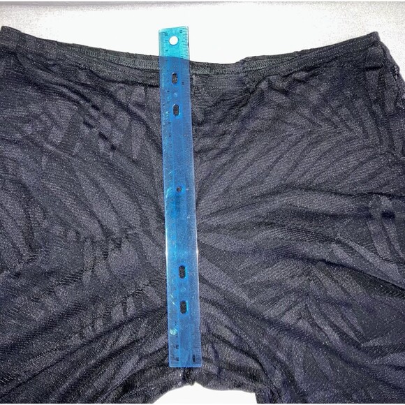 DANCE AMERICA L Wide Leg Black Lace Shimmery Dress Evening Pants Stretch Lined - Picture 7 of 8